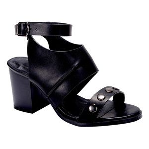 Nature Breeze Black Studded Opel sandal Size 9 . 3”block heel. Man made BNIB 🔥